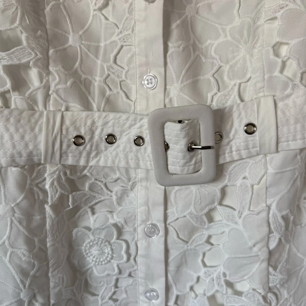 En Saison Ottis Cutwork Floral Mini Dress - Picture 5 of 8